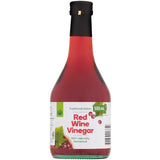 Woolworths Red Wine Vinegar in a 500ml bottle, crafted from premium Italian grapes for dressings, marinades, and sauces.