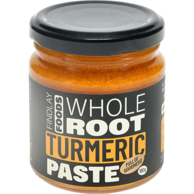 Vibrant golden turmeric paste made from 100% organic roots, rich in curcumin for health benefits and delicious flavor.