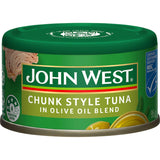 Chunky tuna in olive oil blend, rich in flavor, perfect for salads, wraps, and pasta dishes, packed with Omega-3.