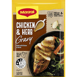 A convenient gluten-free blend for rich chicken and herb gravy, quick to prepare for flavorful meals in minutes.