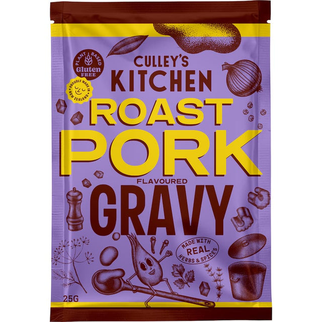 Culley's Gravy Mix Roast Pork: gluten-free, all-natural mix for rich, savory gravy to enhance your roast pork dishes.