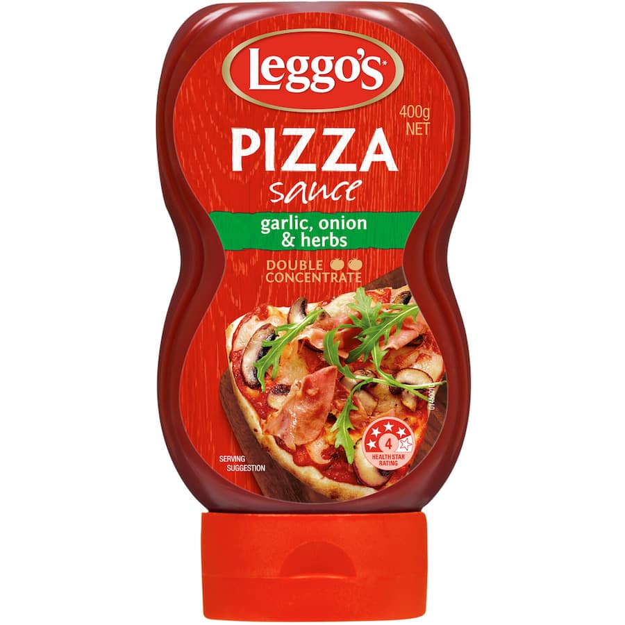 Leggo's Pizza Sauce Garlic, Onions & Herbs Squeeze bottle 400g