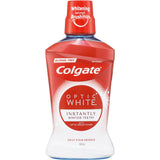Colgate Optic White Mouthwash Teeth Whitening Stain Defense 500mL