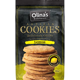 Artisan Lemon Cookies from Olina's Bakehouse, featuring zesty lemon flavor in a buttery, melt-in-your-mouth texture.