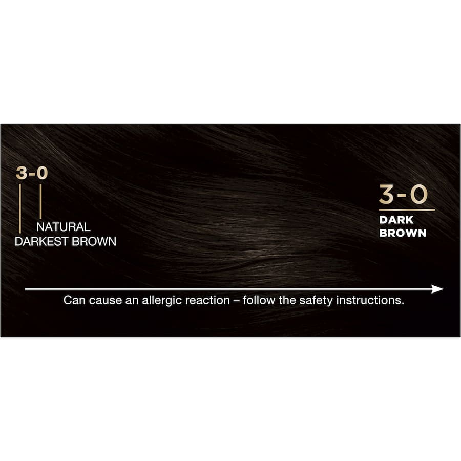 Napro Palette Dark Brown Hair Colour 3.0 in 140ml for rich, long-lasting color and 100% grey coverage.