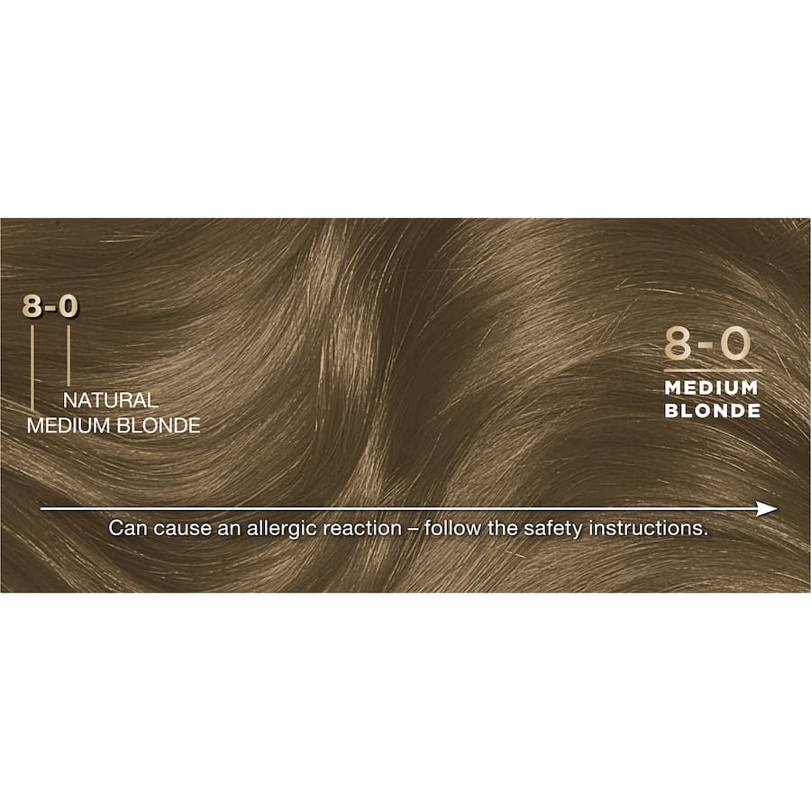 Napro Palette Hair Colour in Medium Natural Blonde 8-0 offers vibrant, grey coverage for a stunning, sun-kissed look.