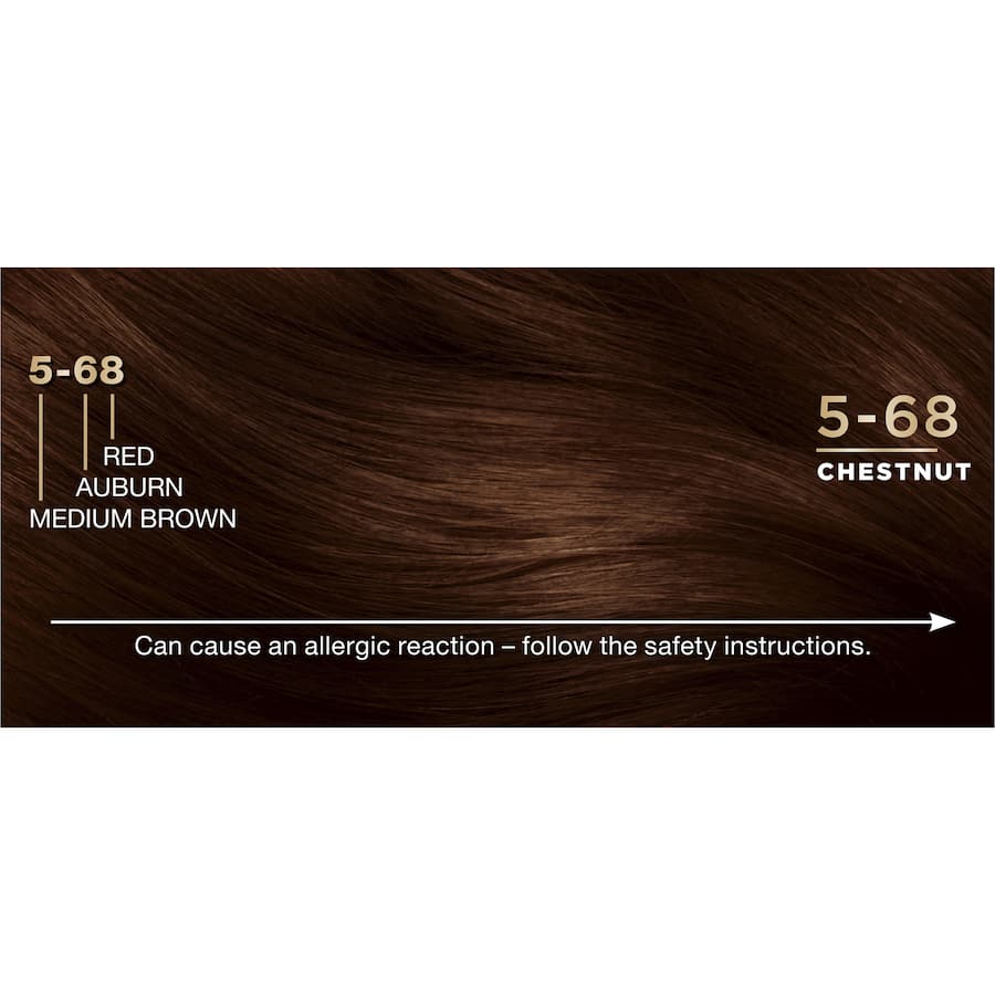 Napro Palette Hair Colour in Chestnut 5.68, a luxurious dye for vibrant, long-lasting color and 100% grey coverage.