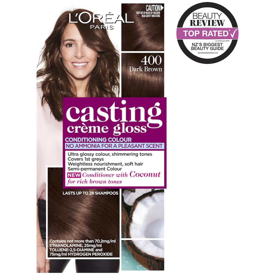 L'oreal Paris Casting Hair Colour Creme Gloss Dark Brown 400