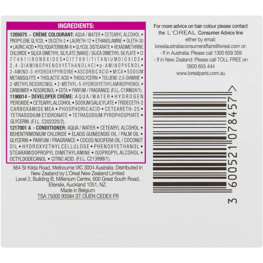 L'Oreal Paris Casting Hair Colour Creme Gloss in Iced Choc 415, an ammonia-free formula for vibrant, glossy hair color.