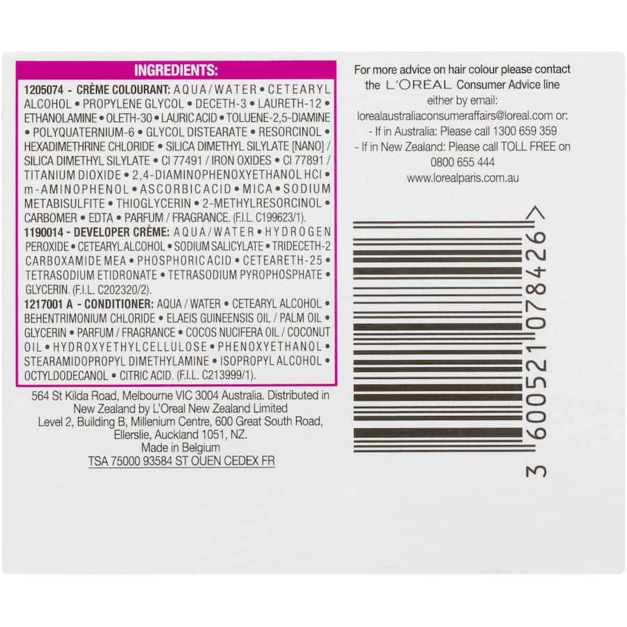 L'oreal Paris Casting Hair Colour Creme Gloss in Darkest Brown 300, features a no-ammonia formula for vibrant, glossy color.