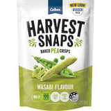 Crunchy wasabi-flavored pea crisps, gluten-free, packed with plant-based protein for a bold, healthy snack.