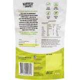 Crunchy, gluten-free Harvest Snaps Pea Crisps with a spicy wasabi flavor, perfect for a healthy snack on-the-go.