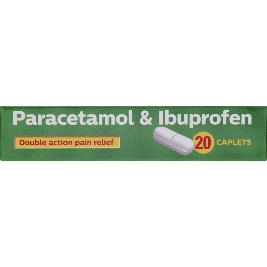 Health Direct Paracetamol 500mg & Ibuprofen 200mg Tablets for effective pain and fever relief, suitable for adults and children over 12.