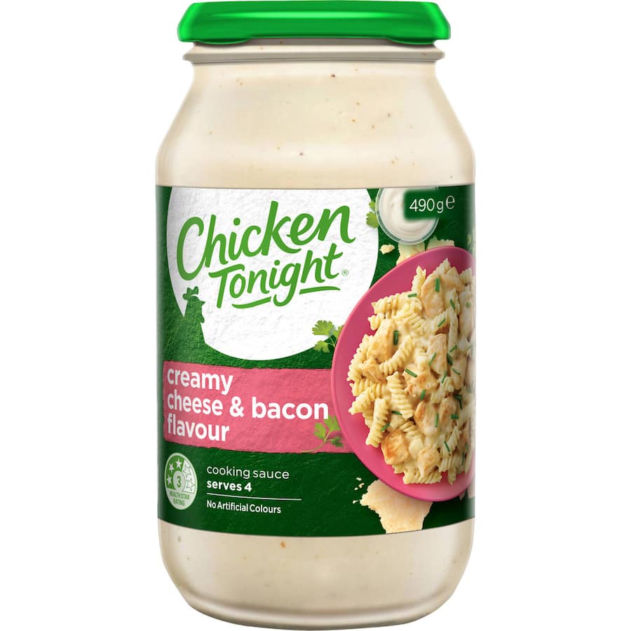 Creamy Cheese & Bacon cooking sauce, perfect for pasta and casseroles, elevates your meals effortlessly.