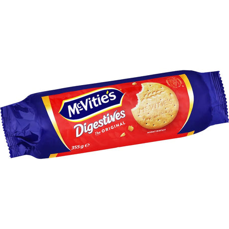 McVitie's Digestives Biscuits Original: Classic, crumbly biscuits perfect for snacking or pairing with tea and spreads.