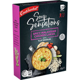 Spicy Chicken Laksa soup from Continental, bursting with authentic Malaysian flavors and crafted gourmet ingredients.