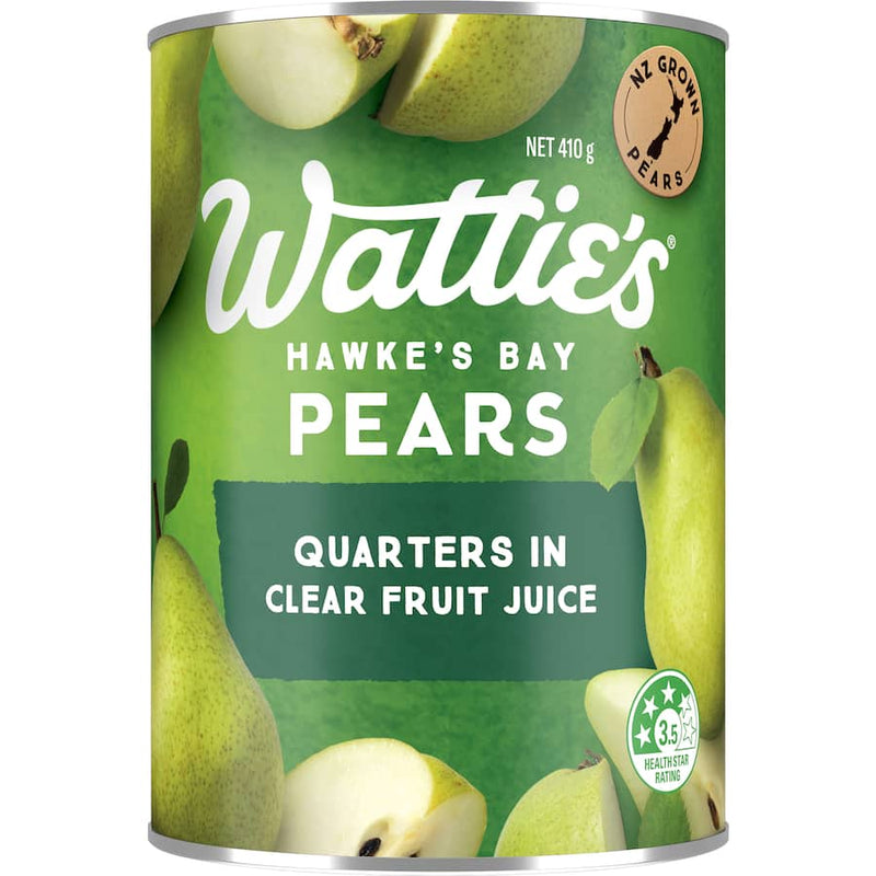 Wattie's Pears Quarters Clear Juice