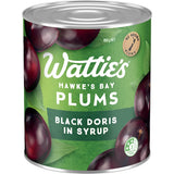 Watties Plums Black Doris In Syrup