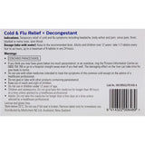 Health Direct Cold & Flu + Decongestant Tablets provide fast relief from cold symptoms like congestion, headaches, and body aches.