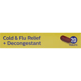 Health Direct Cold & Flu + Decongestant Tablets provide fast relief from cold and flu symptoms, including congestion and aches.