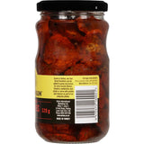 Golden Sun Sundried Tomatoes in oil, offering a rich, concentrated flavor perfect for pasta, salads, and antipasto platters.