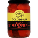 Vibrant, gluten-free roasted red peppers in oil, perfect for enhancing dishes like salads, pizzas, dips, and more.