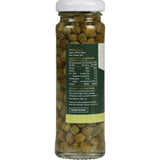 Delmaine Capers: gourmet surfines offering an intense briny flavor, perfect for elevating Mediterranean dishes.