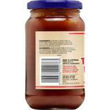 Cerebos Tomato Relish in a jar, showcasing its chunky texture, perfect for enhancing burgers, sandwiches, and cheese platters.