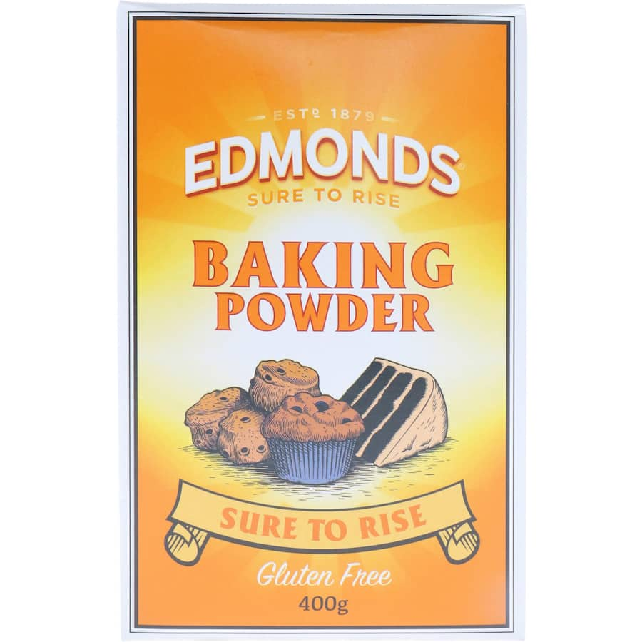 Edmonds Baking Powder, a premium double-acting leavening agent for fluffy baked goods, ideal for home bakers and chefs.