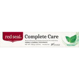 Red Seal Complete Care Toothpaste in Mild Mint offers gentle plaque removal and fresh breath for the whole family.