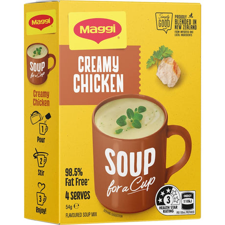 Maggi Soup For A Cup Creamy Chicken 54g - convenient instant soup, rich flavor, perfect for quick meals anytime.