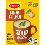 Instant Maggi Creamy Chicken soup cup, 54g; rich, savory flavor for quick, on-the-go meals.