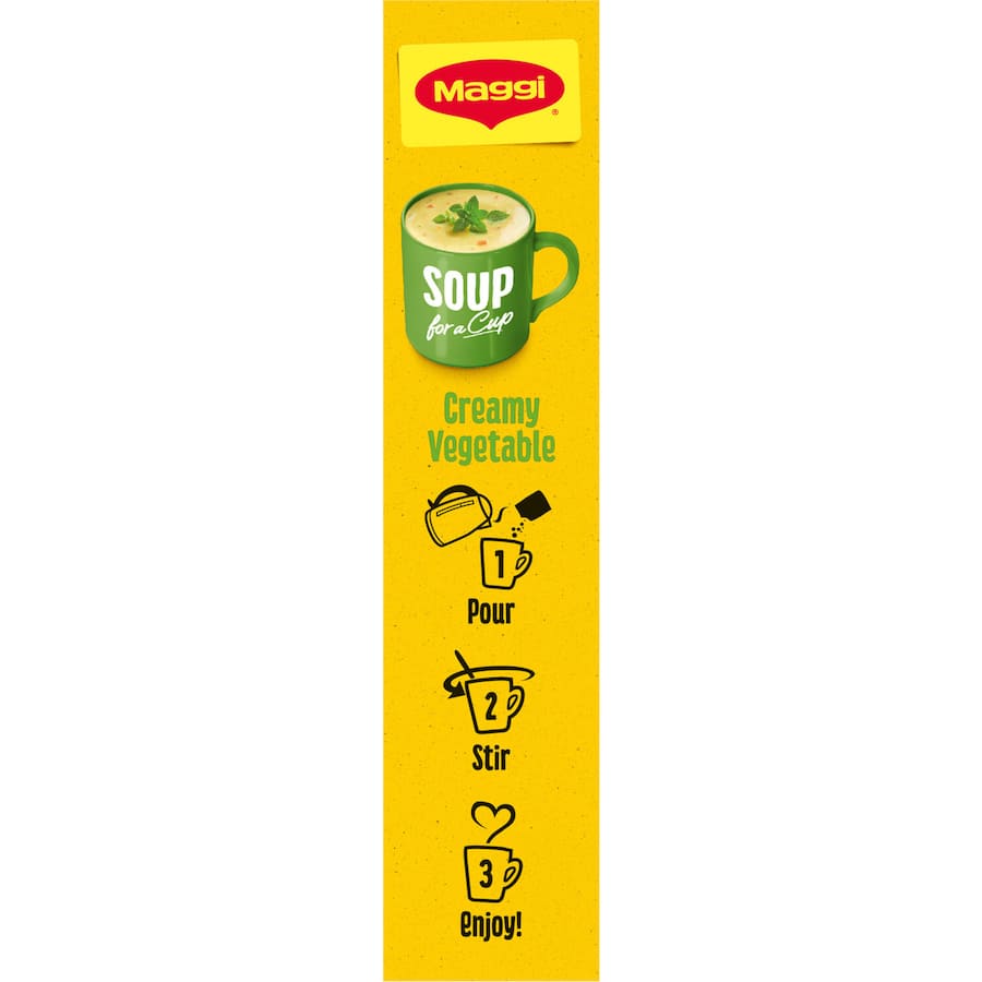 Maggi Soup For A Cup Instant Soup Creamy Vegetable 70g 4pack