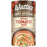 Creamy tomato soup in a can, 98% fat-free, made with quality ingredients, perfect with cheese toasties or buttered bread.