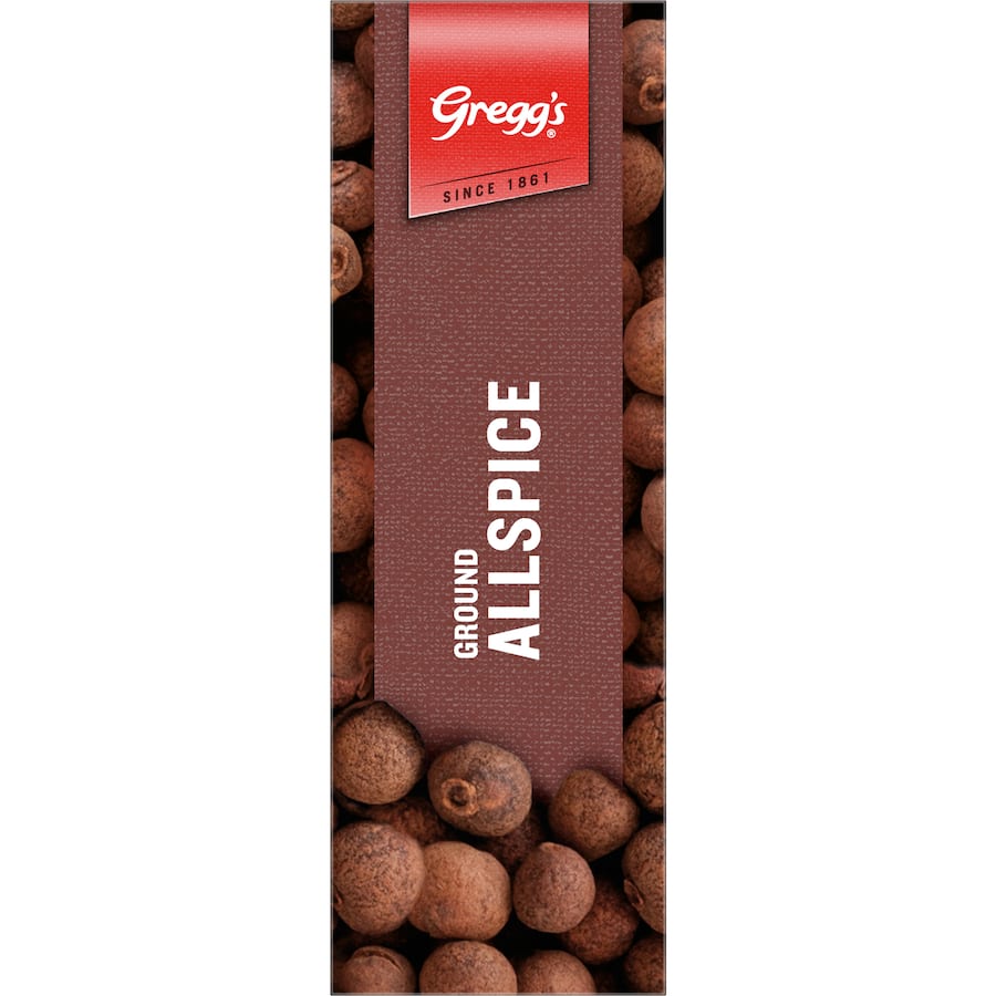 Aromatic Greggs Allspice Ground spice, ideal for enhancing both sweet and savory dishes with its sweet, floral flavor.