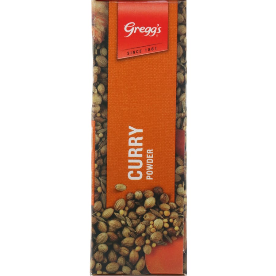 Greggs Curry Powder, a fragrant blend of 10 spices, enhances Indian dishes and everyday meals with vibrant flavor.