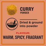 Greggs Curry Powder: a vibrant blend of 10 spices, perfect for enhancing Indian dishes and everyday meals.