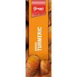 Bright yellow-orange turmeric powder ideal for enhancing curries, soups, and salads with a mild, earthy flavor.