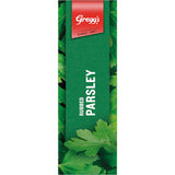 Dried Greggs Parsley Rubbed in fine flakes, enhancing dishes with a refreshing, clean flavor for savory cooking.