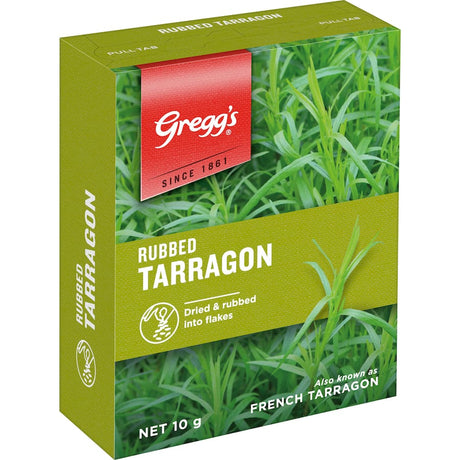 Greggs Tarragon Rubbed adds a mild aniseed flavor and vibrant color to elevate your cooking and food presentation.