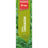 Greggs Tarragon Rubbed, a dried herb with mild aniseed flavor, perfect for enhancing dishes like chicken, salads, and sauces.