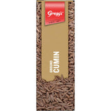 Ground cumin powder from Greggs, known for its strong, earthy flavor, ideal for enhancing curries, tagines, and couscous.