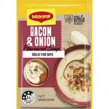 Savory Maggi Soup with crispy bacon and sweet onion, perfect for quick meals and versatile recipes.