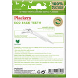 Plackers Dental Flossers Back Teeth for effective cleaning of hard-to-reach molars with mint-flavored, gentle dental floss.