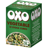 Oxo Vegetable Stock Cubes 71g, individually wrapped for freshness, perfect for enhancing soups, stews, and sauces.