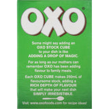 Oxo Vegetable Stock Cubes 71g, individually wrapped for freshness, enhance soups, stews, and sauces with rich flavor.