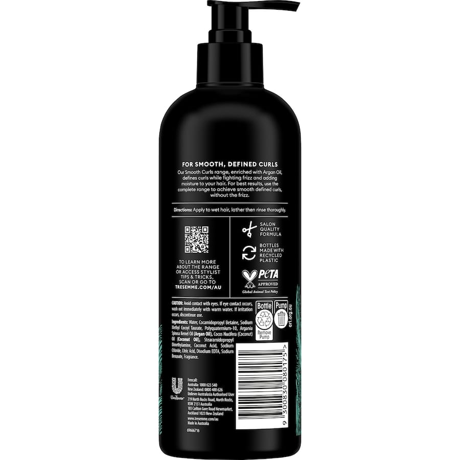 A luxurious shampoo with Argan Oil that gently cleanses and hydrates for defined, frizz-free curls. Ideal for all curl types.