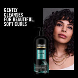 Tresemme Smooth Curls Shampoo with Argan Oil, gently cleanses for soft, frizz-free, defined curls and lasting shine.