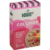 Vogels Granola Collagen Almond & Raspberry: crunchy granola with raspberries, almonds, and collagen for a nutritious breakfast.