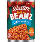 Wattie's Baked Beanz Lite: Delicious, nutritious baked beans with 30% less sugar and salt, ideal for healthy meals.